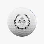 Red triple track golf balls